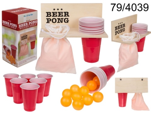 Gra imprezowa - Beer Pong z półką